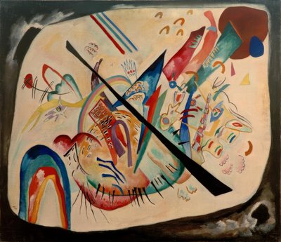 Weißes Oval von Wassily Kandinsky